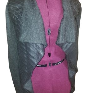 Sachin + Babi for Ankasa dark grey cardigan lamb leather Size 4